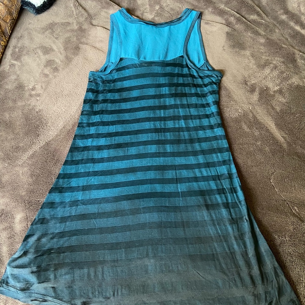 Miss Me Sheer Teal Tank - Picture 4 of 9